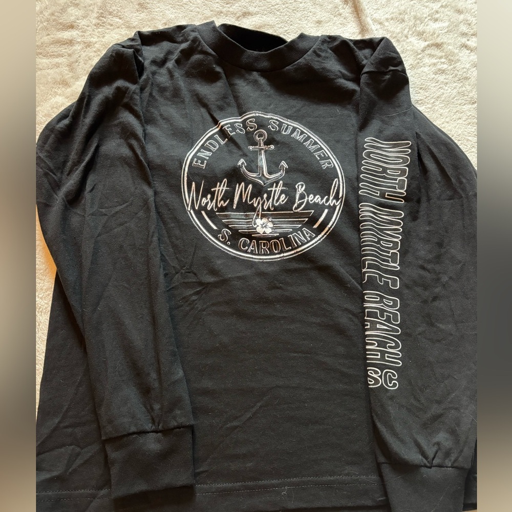 Black Long Sleeve Graphic Tee